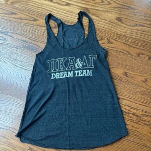 Vintage Charcoal Pi Kappa Alpha & Delta Gamma Dream Team Racerback Tank